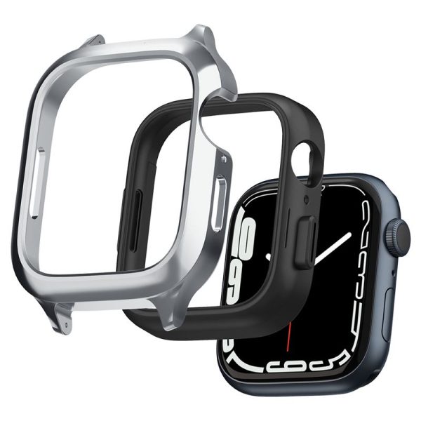 Θήκη Spigen Metal Fit Pro Silver-Apple Watch Series 44/45mm (ACS04584) - Image 13
