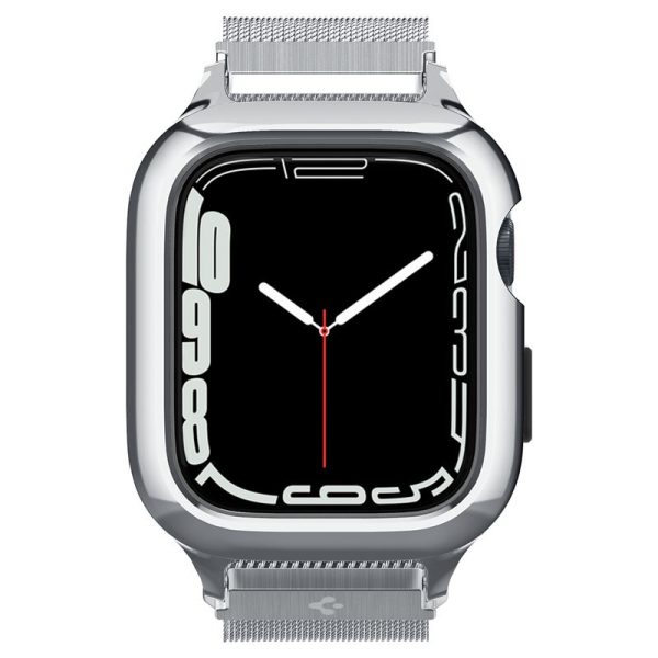 Θήκη Spigen Metal Fit Pro Silver-Apple Watch Series 44/45mm (ACS04584) - Image 15