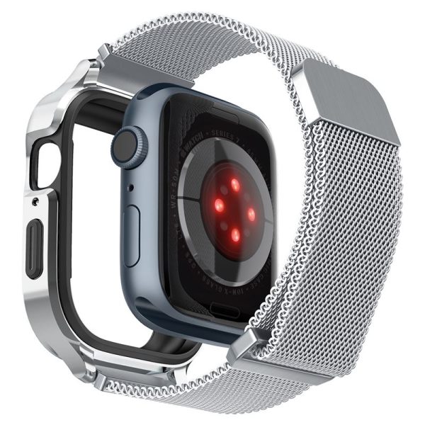 Θήκη Spigen Metal Fit Pro Silver-Apple Watch Series 44/45mm (ACS04584) - Image 16