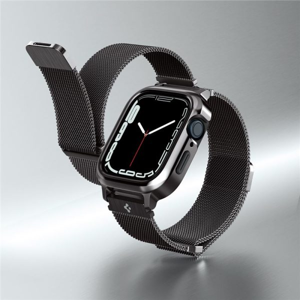 Θήκη Spigen Metal Fit Pro Graphite-Apple Watch Series 44/45mm (ACS04585) - Image 14