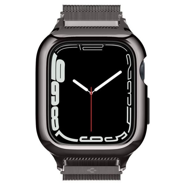 Θήκη Spigen Metal Fit Pro Graphite-Apple Watch Series 44/45mm (ACS04585) - Image 15