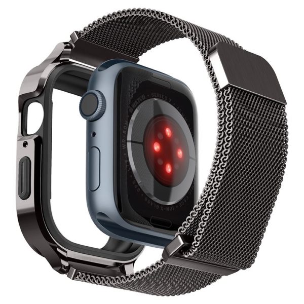 Θήκη Spigen Metal Fit Pro Graphite-Apple Watch Series 44/45mm (ACS04585) - Image 16