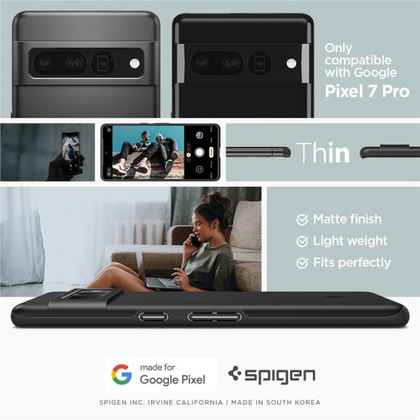Θήκη Spigen Thin Fit Black-Google Pixel 7 Pro (ACS04733) - Image 24