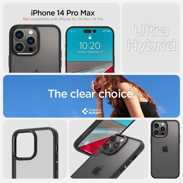 Θήκη Spigen Ultra Hybrid Frost Black-Apple iPhone 14 Pro Max (ACS04824) - Image 25