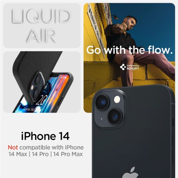 Θήκη Spigen Liquid Air Black-Apple iPhone 14 (ACS05037) - Image 33