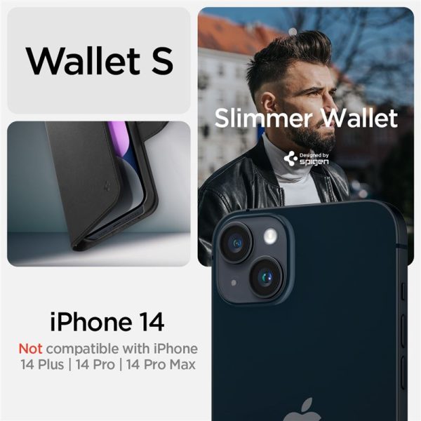 Θήκη Spigen Wallet S Classic Black-Apple iPhone 14 (ACS05421) - Image 18