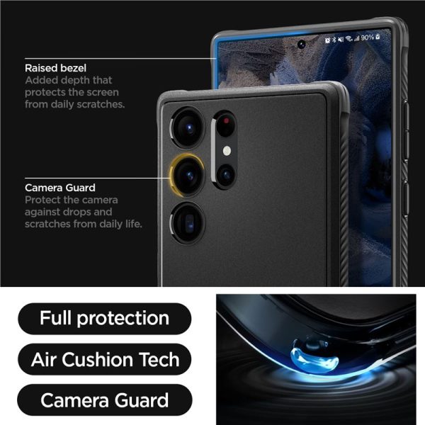 Θήκη Spigen Rugged Armor Black-Samsung Galaxy S23 Ultra (ACS05613) - Image 41