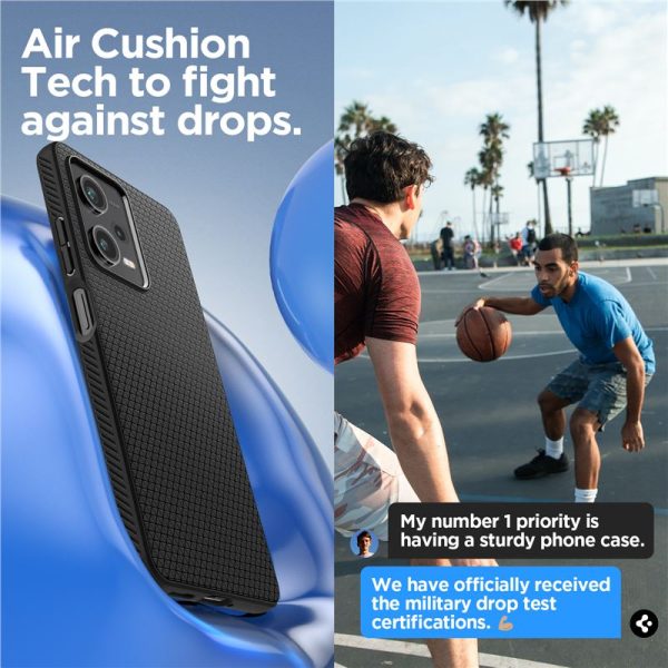 Θήκη Spigen Liquid Air Black-Xiaomi Redmi Note 12 Pro/Poco X5 Pro 5G (ACS05788) - Image 20