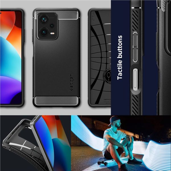 Θήκη Spigen Rugged Armor Black-Xiaomi Redmi Note 12 Pro+ Plus (ACS05789) - Image 23