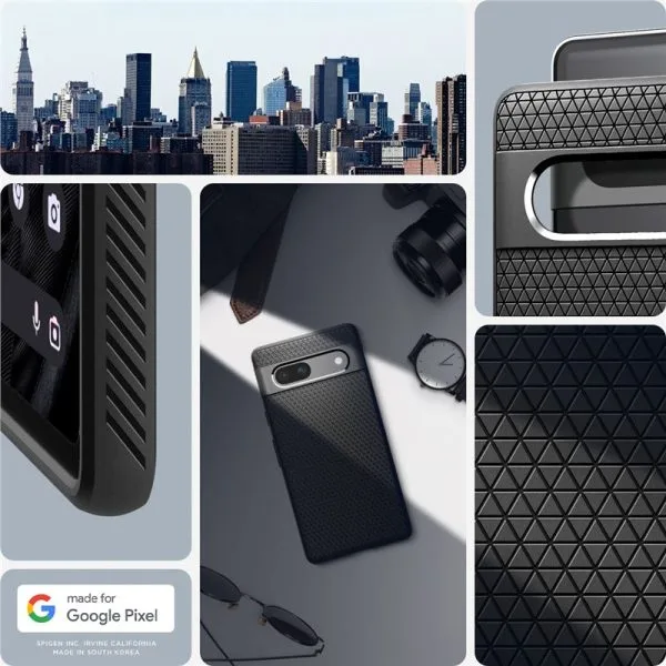 Θήκη Google Pixel 7a Spigen Liquid Air Matte Black (ACS05815) - Image 20