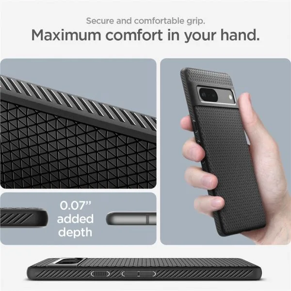 Θήκη Google Pixel 7a Spigen Liquid Air Matte Black (ACS05815) - Image 23