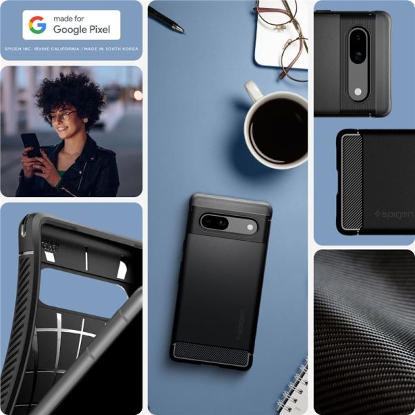 Θήκη Spigen Rugged Armor Black-Google Pixel 7a (ACS05816) - Image 21