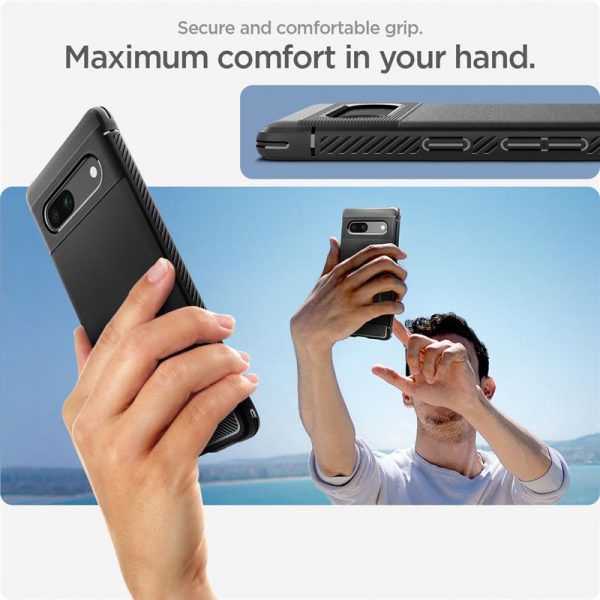 Θήκη Spigen Rugged Armor Black-Google Pixel 7a (ACS05816) - Image 24