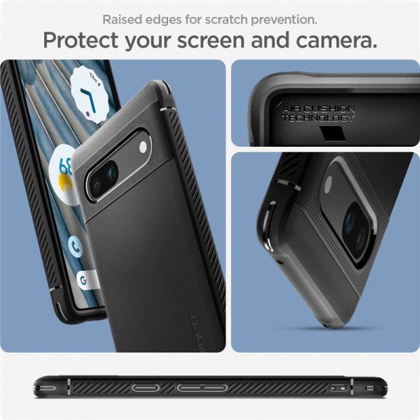 Θήκη Spigen Rugged Armor Black-Google Pixel 7a (ACS05816) - Image 25