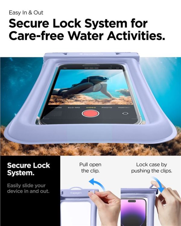 Spigen Aqua Shield WaterProof Floating Case A610 6.8" 2-Pack Aqua Blue (ACS06016) - Image 13