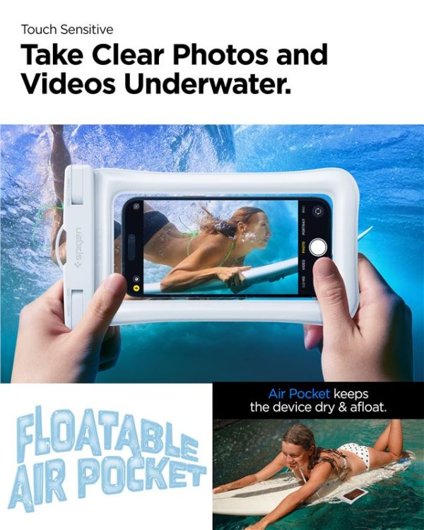 Spigen Aqua Shield WaterProof Floating Case A610 6.8" 2-Pack White (ACS06017) - Image 11