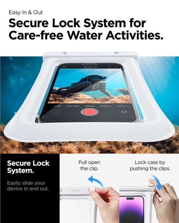 Spigen Aqua Shield WaterProof Floating Case A610 6.8" 2-Pack White (ACS06017) - Image 13