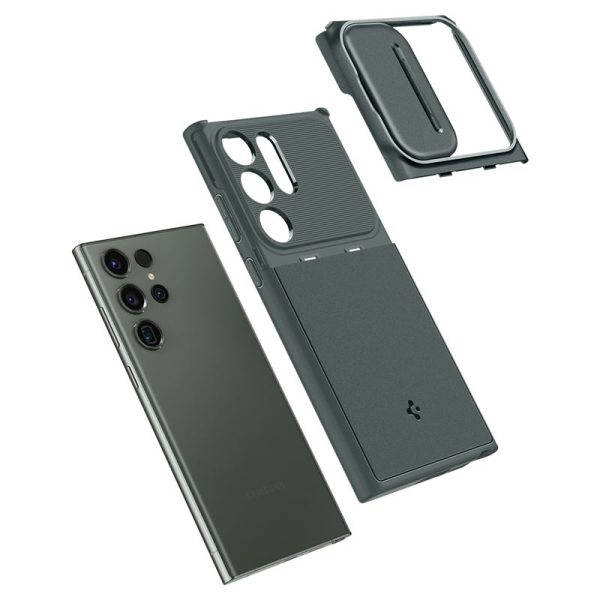 Θήκη Spigen Optik Armor Abyss Green-Samsung Galaxy S23 Ultra (ACS06081) - Image 14