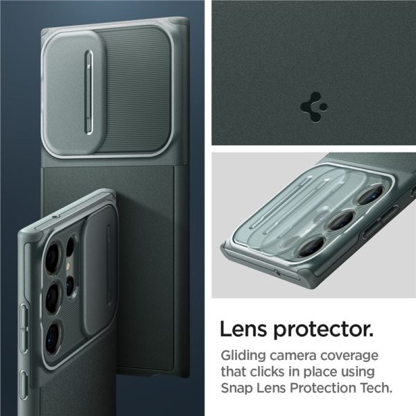 Θήκη Spigen Optik Armor Abyss Green-Samsung Galaxy S23 Ultra (ACS06081) - Image 20