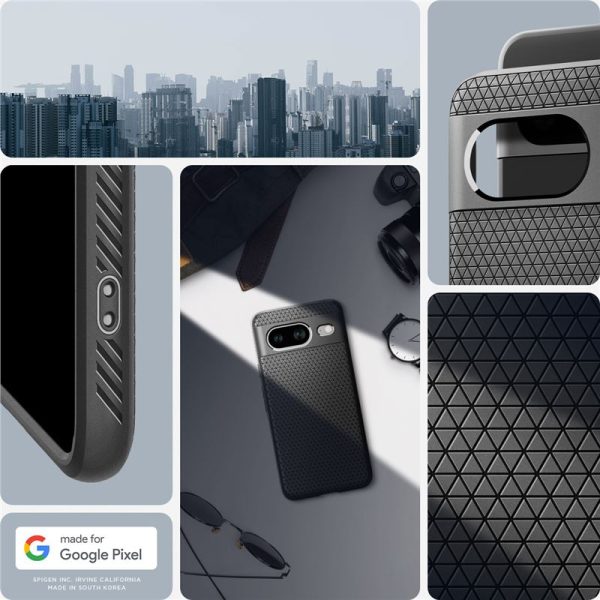 SPIGEN LIQUID AIR GOOGLE PIXEL 8 MATTE BLACK (ACS06274) - Image 23