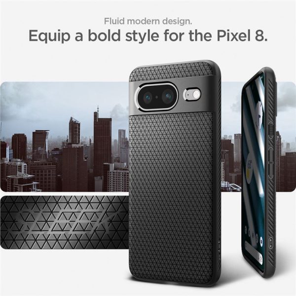 SPIGEN LIQUID AIR GOOGLE PIXEL 8 MATTE BLACK (ACS06274) - Image 24
