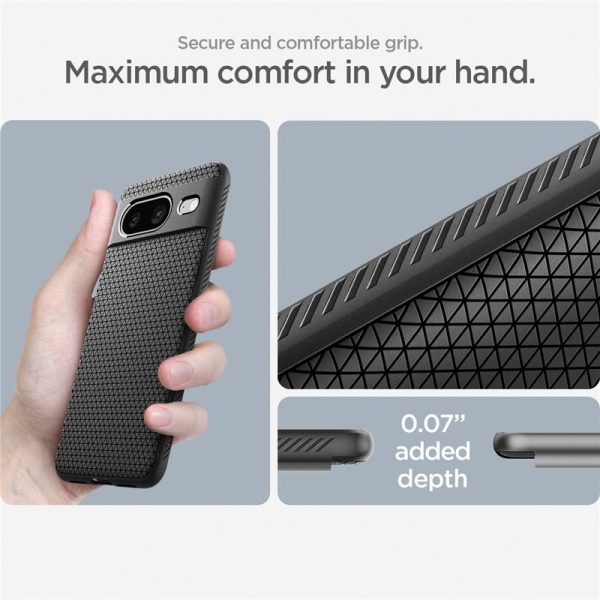 SPIGEN LIQUID AIR GOOGLE PIXEL 8 MATTE BLACK (ACS06274) - Image 27
