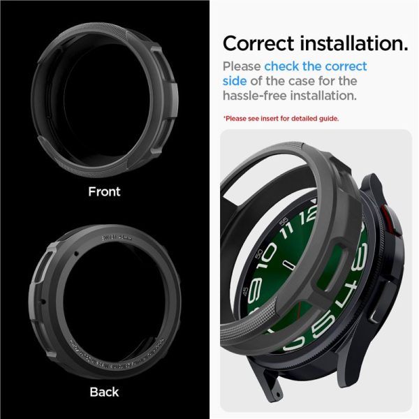 Θήκη Spigen Liquid Air Matte Black-Samsung Galaxy Watch 6 Classic 43mm (ACS06395) - Image 23