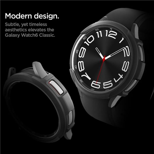 Θήκη Spigen Liquid Air Matte Black-Samsung Galaxy Watch 6 Classic 43mm (ACS06395) - Image 25