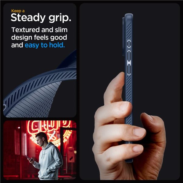 Θήκη Spigen Liquid Air Navy Blue-Apple iPhone 15 Pro Max (ACS06563) - Image 23