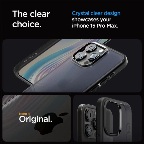 Θήκη Spigen Ultra Hybrid Frost Black-Apple iPhone 15 Pro Max (ACS06568) - Image 18