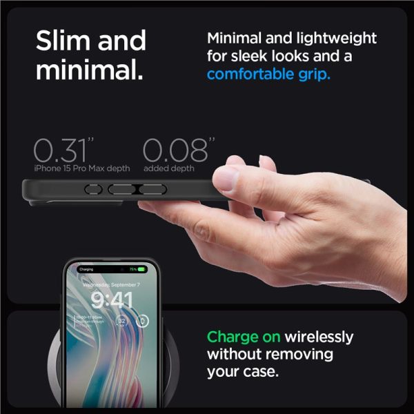 Θήκη Spigen Ultra Hybrid Frost Black-Apple iPhone 15 Pro Max (ACS06568) - Image 21