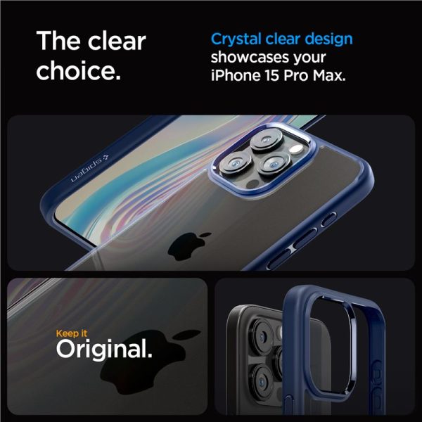 Θήκη Spigen Ultra Hybrid Navy Blue-Apple iPhone 15 Pro Max (ACS06573) - Image 18