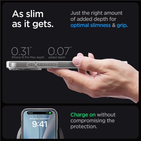 SPIGEN ULTRA HYBRID MAG MAGSAFE IPHONE 15 PRO MAX GRAPHITE (ACS06577) - Image 23