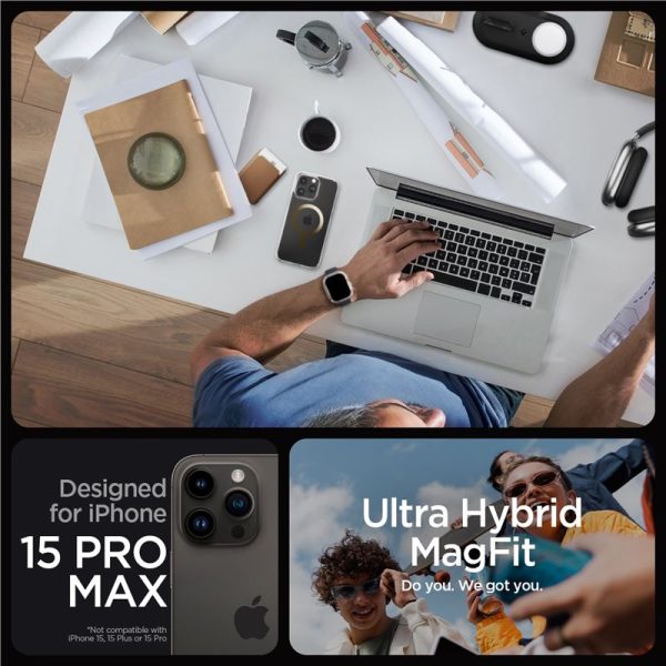 SPIGEN ULTRA HYBRID MAG MAGSAFE IPHONE 15 PRO MAX GOLD (ACS06579) - Image 19