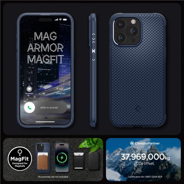 Θήκη Spigen Mag Armor (MagFit) Navy Blue-Apple iPhone 15 Pro Max (ACS06598) - Image 20