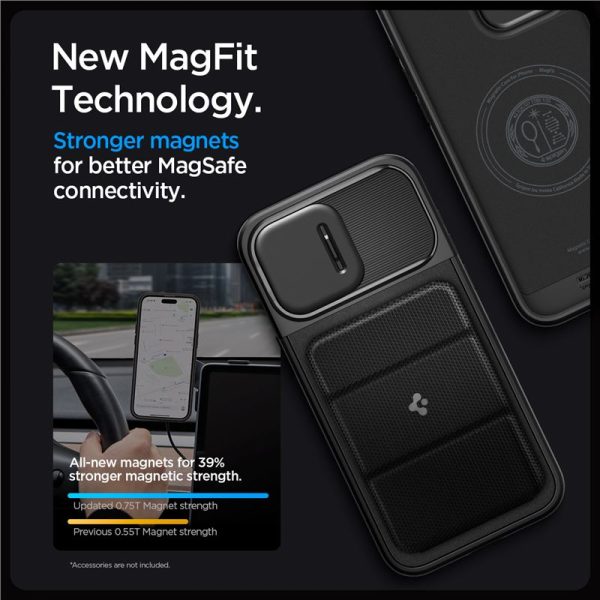 Θήκη Spigen Optik Armor (MagFit) Black-Apple iPhone 15 Pro Max (ACS06599) - Image 32