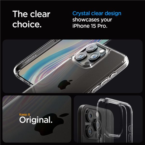 Θήκη Spigen Ultra Hybrid Clear-Apple iPhone 15 Pro (ACS06707) - Image 18