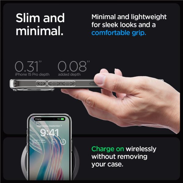 Θήκη Spigen Ultra Hybrid Clear-Apple iPhone 15 Pro (ACS06707) - Image 21