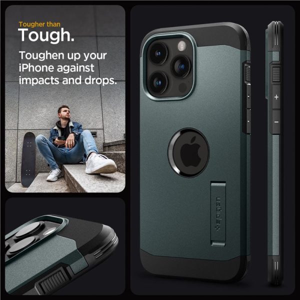 Θήκη Spigen Tough Armor (MagFit) Abyss Green-Apple iPhone 15 Pro (ACS06735) - Image 25