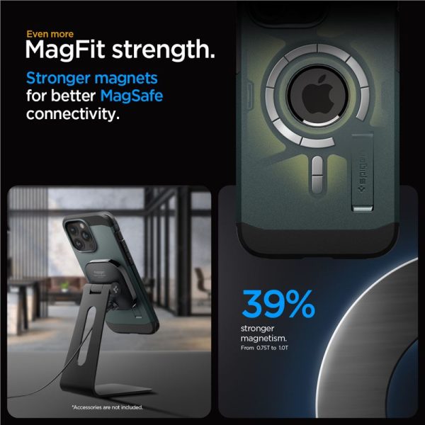 Θήκη Spigen Tough Armor (MagFit) Abyss Green-Apple iPhone 15 Pro (ACS06735) - Image 28