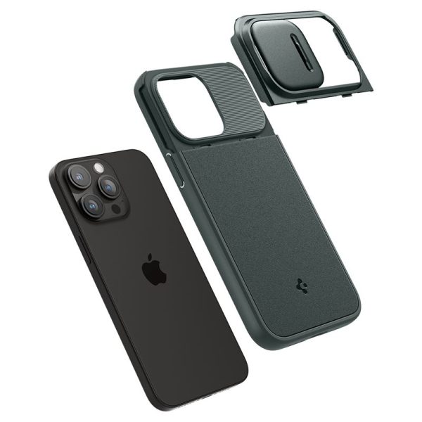 Θήκη Spigen Optik Armor (MagFit) Abyss Green-Apple iPhone 15 Pro (ACS06739) - Image 24