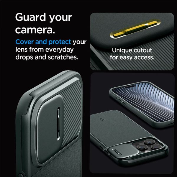 Θήκη Spigen Optik Armor (MagFit) Abyss Green-Apple iPhone 15 Pro (ACS06739) - Image 29