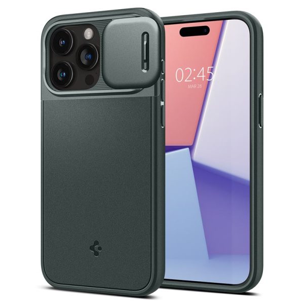 Θήκη Spigen Optik Armor (MagFit) Abyss Green-Apple iPhone 15 Pro (ACS06739) - Image 32