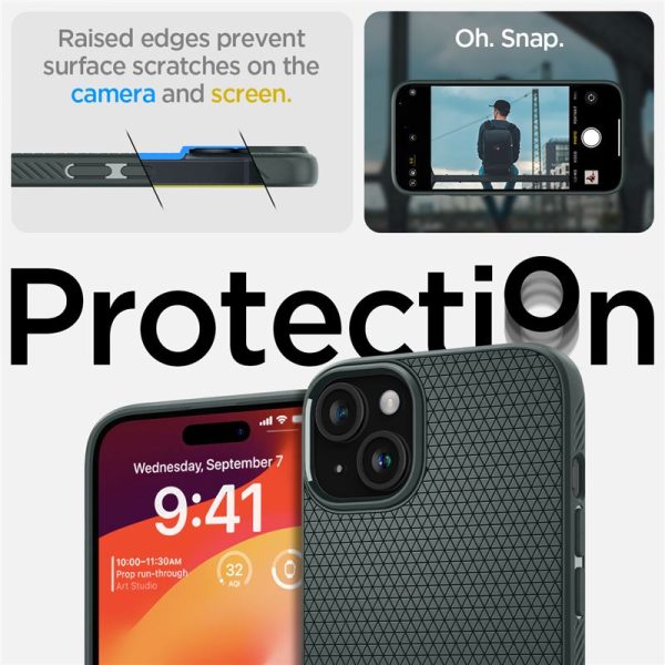 Θήκη Spigen Liquid Air Abyss Green-Apple iPhone 15 (ACS06792) - Image 24