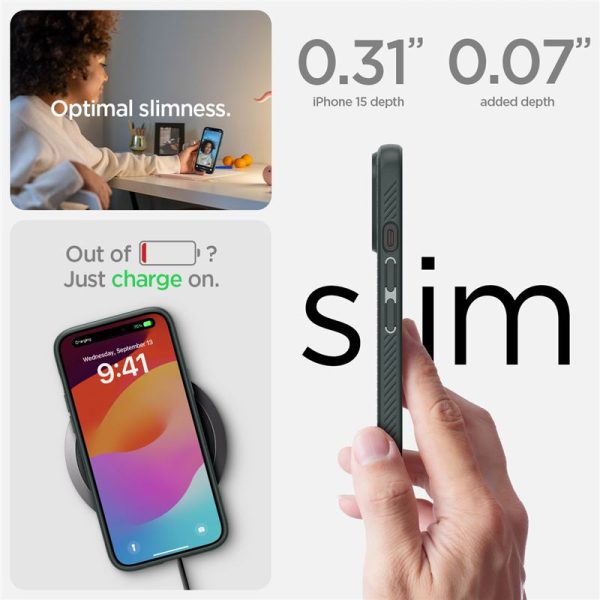 Θήκη Spigen Liquid Air Abyss Green-Apple iPhone 15 (ACS06792) - Image 25