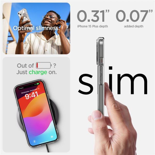 SPIGEN ULTRA HYBRID MAG MAGSAFE IPHONE 15 PLUS ZERO ONE WHITE (ACS07035) - Image 21