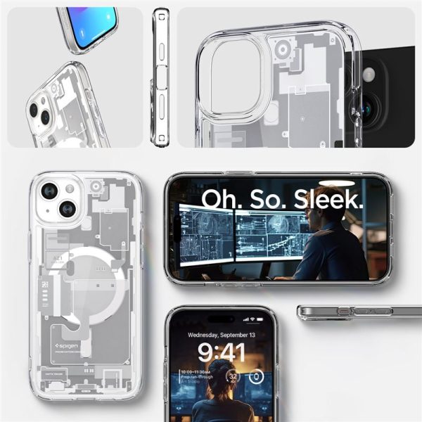 SPIGEN ULTRA HYBRID MAG MAGSAFE IPHONE 15 PLUS ZERO ONE WHITE (ACS07035) - Image 22