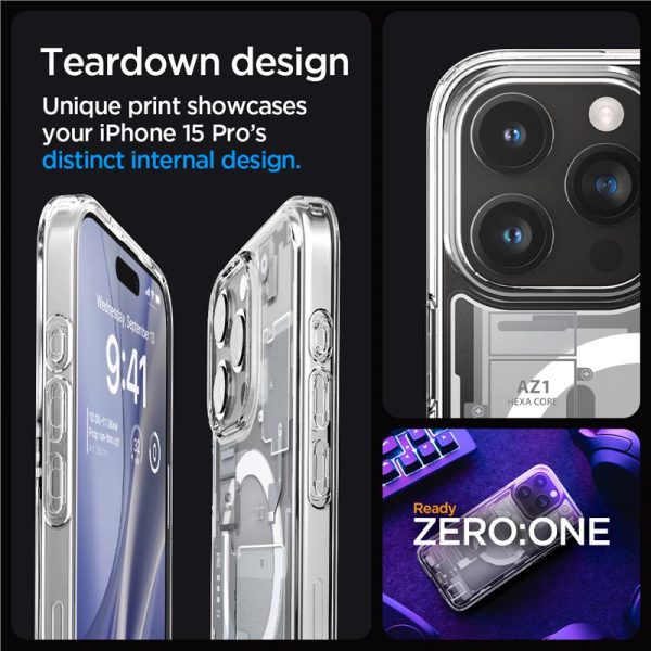 SPIGEN ULTRA HYBRID MAG MAGSAFE IPHONE 15 PRO ZERO ONE WHITE (ACS07036) - Image 20