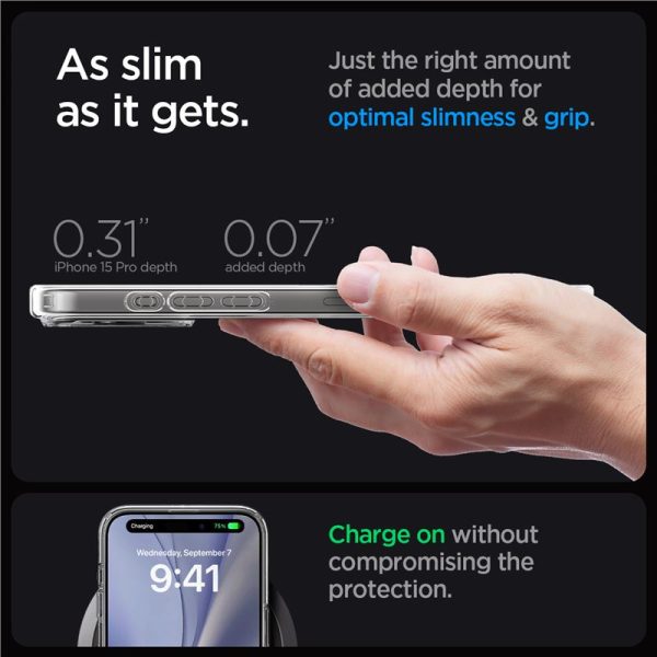 SPIGEN ULTRA HYBRID MAG MAGSAFE IPHONE 15 PRO ZERO ONE WHITE (ACS07036) - Image 23