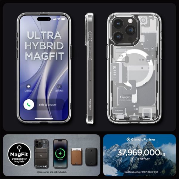 SPIGEN ULTRA HYBRID MAG MAGSAFE IPHONE 15 PRO ZERO ONE WHITE (ACS07036) - Image 24